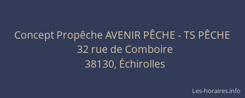 Concept Propêche AVENIR PÊCHE - TS PÊCHE