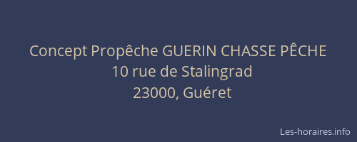 Concept Prop&ecirc;che GUERIN CHASSE P&Ecirc;CHE