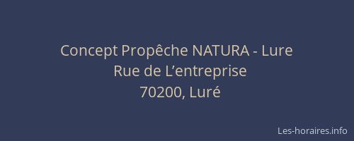 Concept Prop&ecirc;che NATURA - Lure