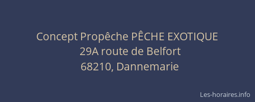 Concept Prop&ecirc;che P&Ecirc;CHE EXOTIQUE