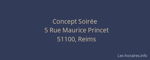 Concept Soirée