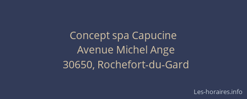 Concept spa Capucine