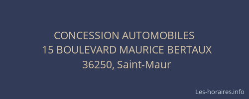CONCESSION AUTOMOBILES