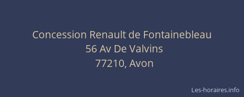 Concession Renault de Fontainebleau