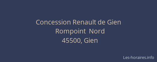 Concession Renault de Gien