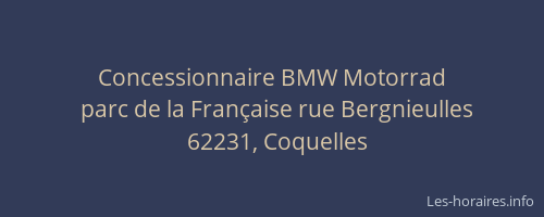 Concessionnaire BMW Motorrad