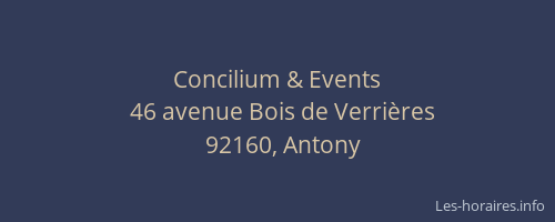 Concilium & Events