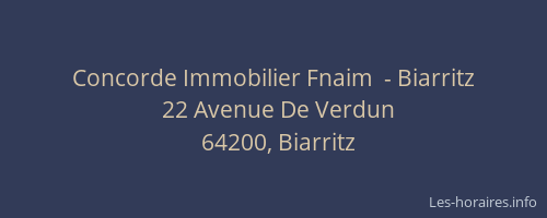 Concorde Immobilier Fnaim  - Biarritz