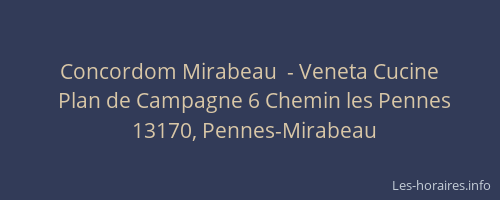 Concordom Mirabeau  - Veneta Cucine