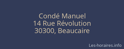 Condé Manuel