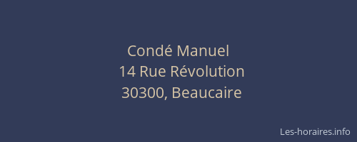 Condé Manuel