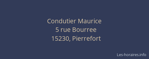Condutier Maurice