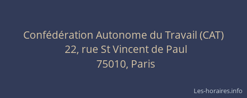 Confédération Autonome du Travail (CAT)