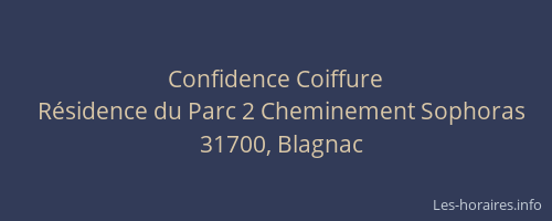 Confidence Coiffure