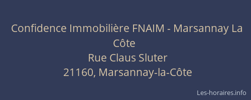 Confidence Immobilière FNAIM - Marsannay La Côte