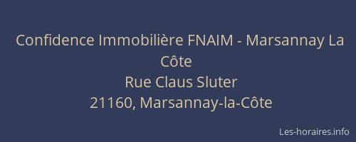 Confidence Immobili&egrave;re FNAIM - Marsannay La C&ocirc;te