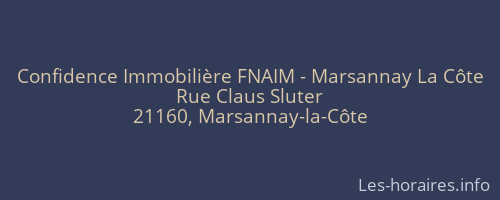 Confidence Immobilière FNAIM - Marsannay La Côte