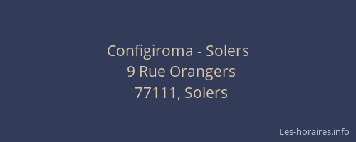 Configiroma - Solers