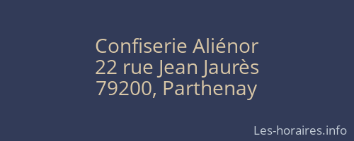 Confiserie Aliénor