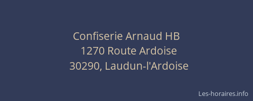 Confiserie Arnaud HB