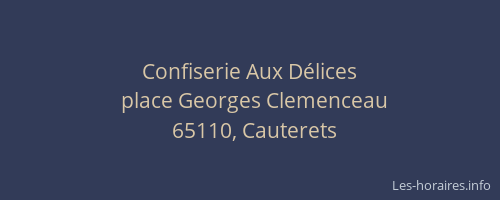 Confiserie Aux D&eacute;lices