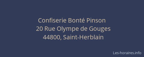 Confiserie Bonté Pinson