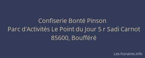 Confiserie Bonté Pinson