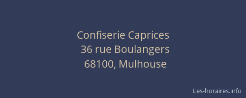 Confiserie Caprices