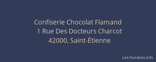 Confiserie Chocolat Flamand