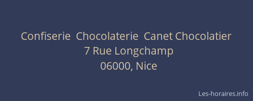 Confiserie  Chocolaterie  Canet Chocolatier