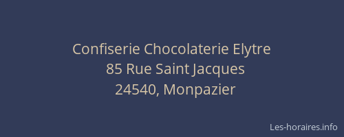 Confiserie Chocolaterie Elytre