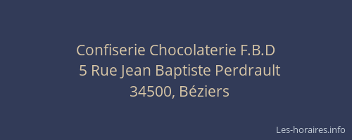 Confiserie Chocolaterie F.B.D
