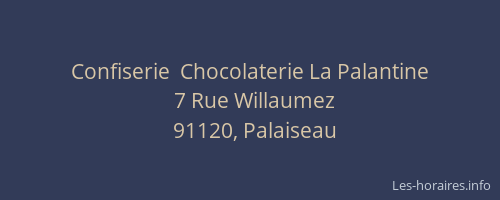 Confiserie  Chocolaterie La Palantine
