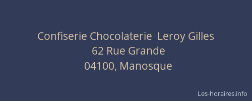 Confiserie Chocolaterie  Leroy Gilles