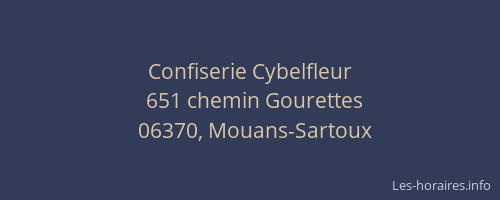 Confiserie Cybelfleur