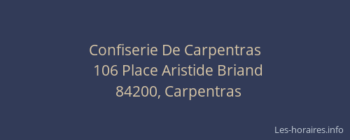 Confiserie De Carpentras