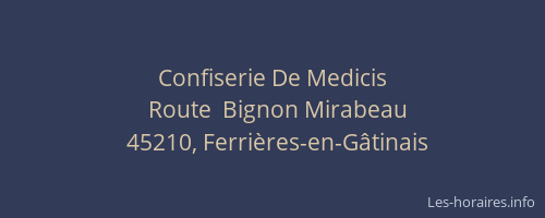 Confiserie De Medicis