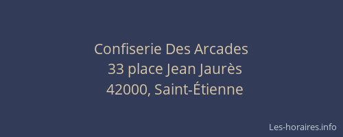 Confiserie Des Arcades