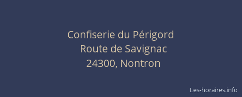 Confiserie du P&eacute;rigord