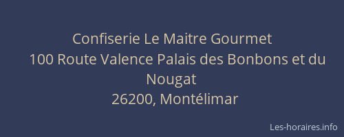 Confiserie Le Maitre Gourmet