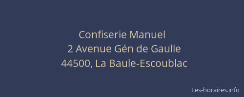 Confiserie Manuel