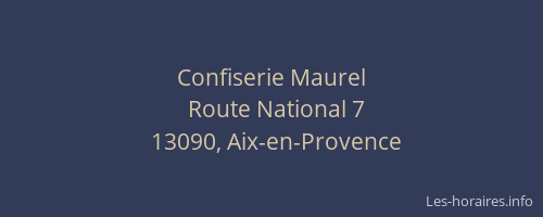 Confiserie Maurel