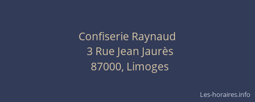 Confiserie Raynaud