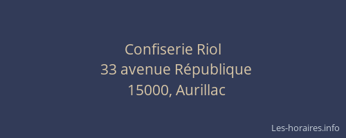 Confiserie Riol