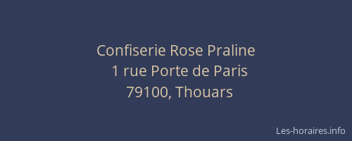 Confiserie Rose Praline
