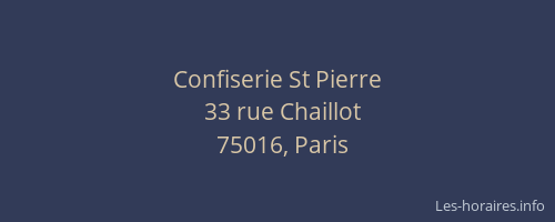Confiserie St Pierre