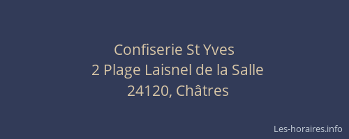 Confiserie St Yves