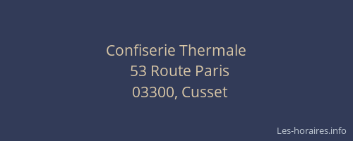 Confiserie Thermale