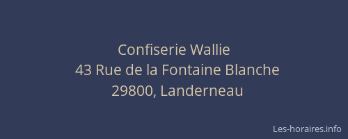 Confiserie Wallie