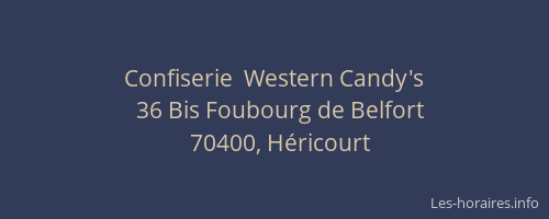 Confiserie  Western Candy's